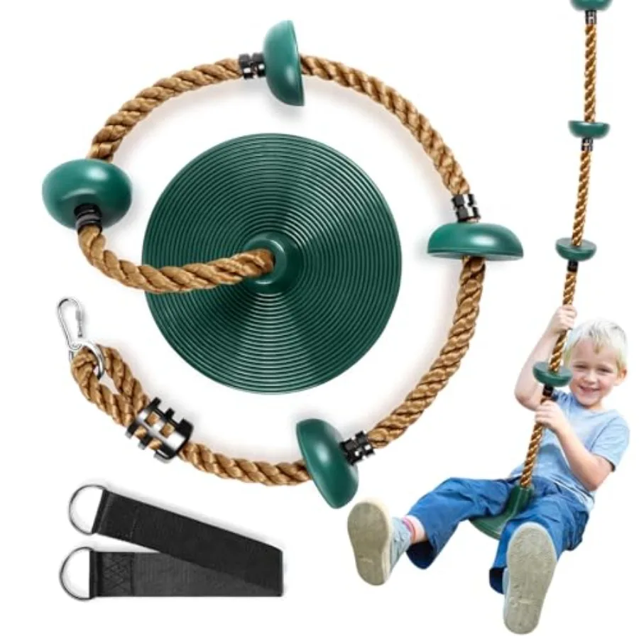 Climbing Rope Tree Swing with Platforms and Swing Seat Outdoor Playground Accessories for Including Hanging Strap and Carabiner
Climbing Rope Tree Swing with Platforms and Swing Seat Outdoor Playground Accessories for Including Hanging Strap and Carabiner