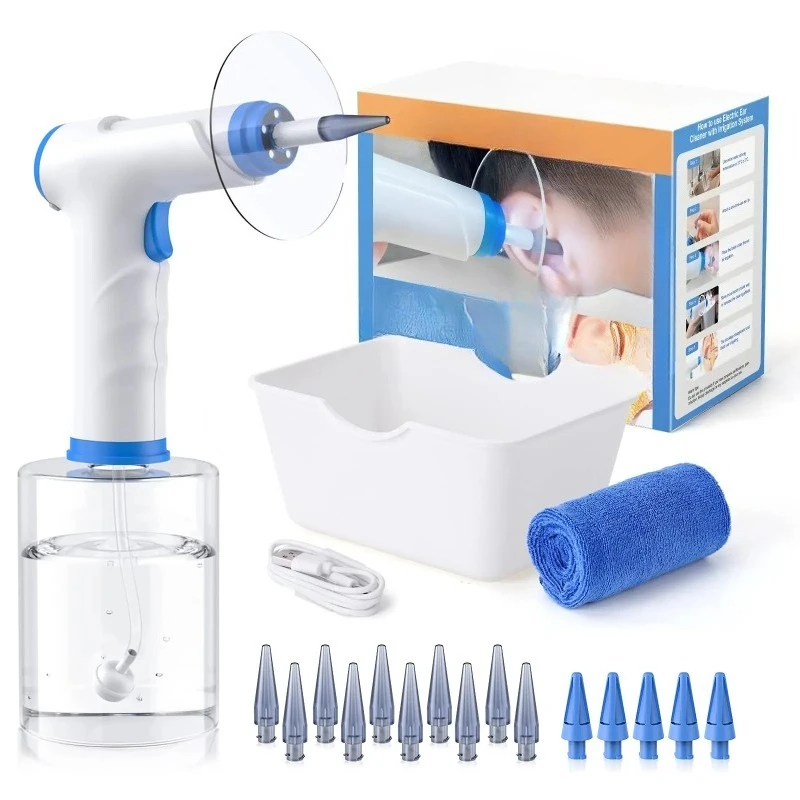 Electric Ear Wax Removal Tool 4 Pressure Mode Ear Flush Kit with Ear Cleaner Health Care for Adults Child Canal Washer Kits
Electric Ear Wax Removal Tool 4 Pressure Mode Ear Flush Kit with Ear Cleaner Health Care for Adults Child Canal Washer Kits