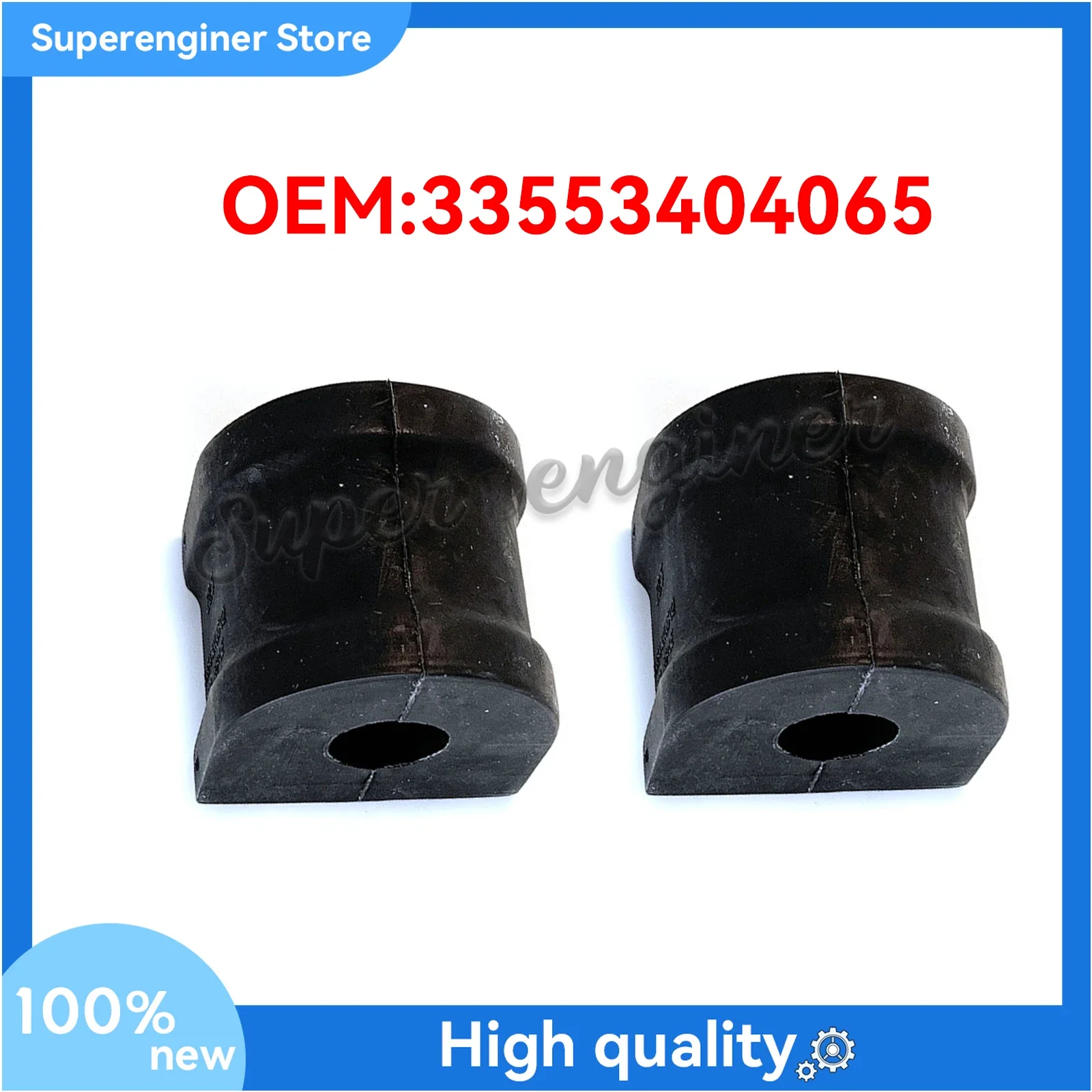 2PCS 33553404065 Front Stabilizer Sway Bar Bushing FOR BMW X3/E83/SAV M54B30 3.0L M54B25 2.5L
2PCS 33553404065 Front Stabilizer Sway Bar Bushing FOR BMW X3/E83/SAV M54B30 3.0L M54B25 2.5L
