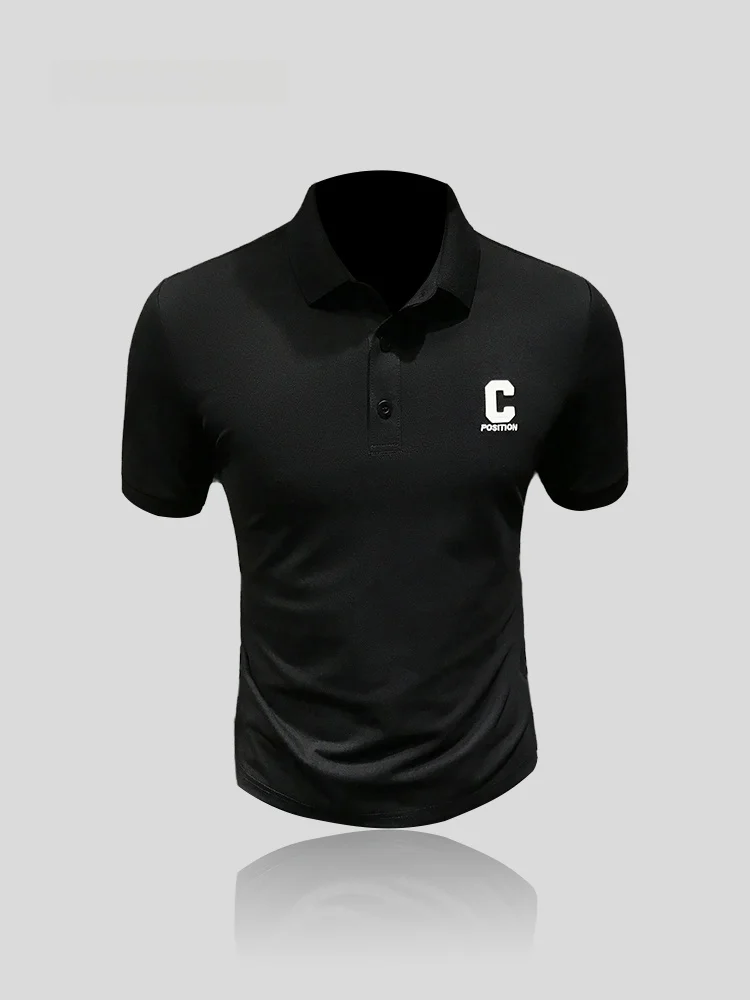 Fashionable Short Sleeve Shirt for Men with Letter Chest Badge High UV Protection New Summer Style by I.T
Fashionable Short Sleeve Shirt for Men with Letter Chest Badge High UV Protection New Summer Style by I.T
