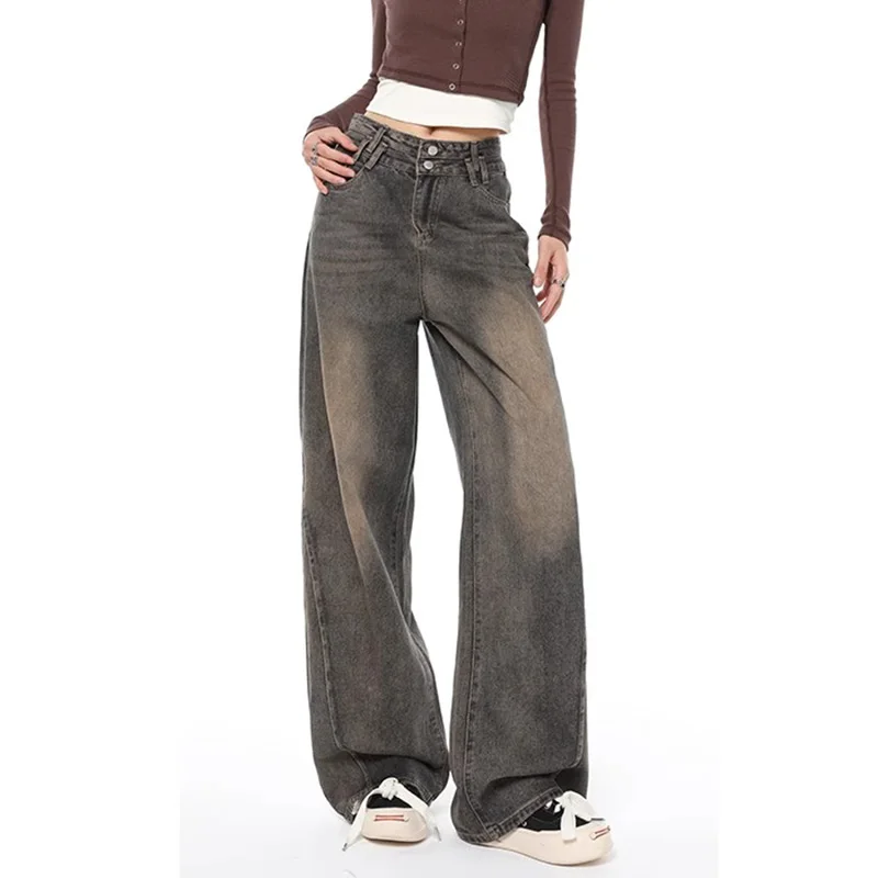 WCFCX STUDIO Vintage Wide Leg Jeans Women 2023 Autumn High Waist Bagge Pants Woman Y2K Streetwear Loose Denim Trousers
WCFCX STUDIO Vintage Wide Leg Jeans Women 2023 Autumn High Waist Bagge Pants Woman Y2K Streetwear Loose Denim Trousers