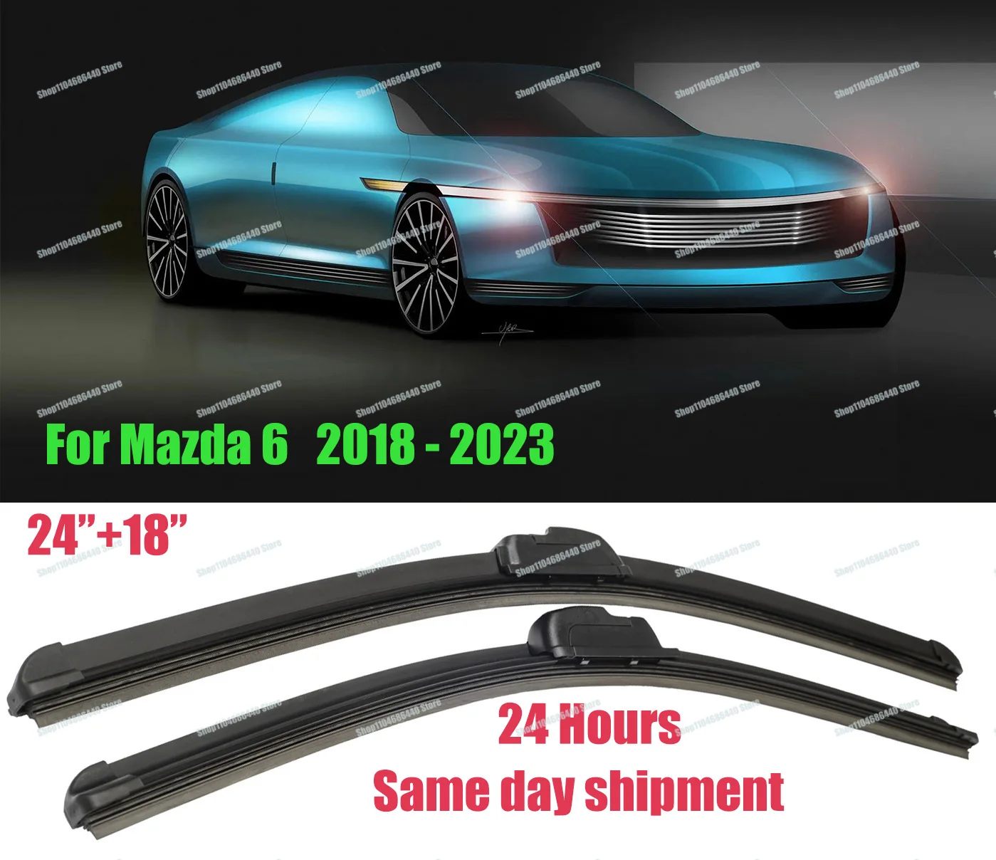 For Mazda 6 Mazda6 GJ1 GL 2018 - 2023 2022 2021 2020 2019 Accessories Front Wiper Blades Windshield Windscreen Window Brushes
For Mazda 6 Mazda6 GJ1 GL 2018 - 2023 2022 2021 2020 2019 Accessories Front Wiper Blades Windshield Windscreen Window Brushes