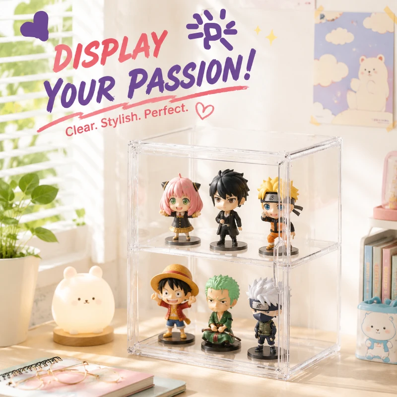 Transparent Acrylic Display Box, Foldable Design, Practical Case for Collectible Figures Storage & Display
Transparent Acrylic Display Box, Foldable Design, Practical Case for Collectible Figures Storage & Display