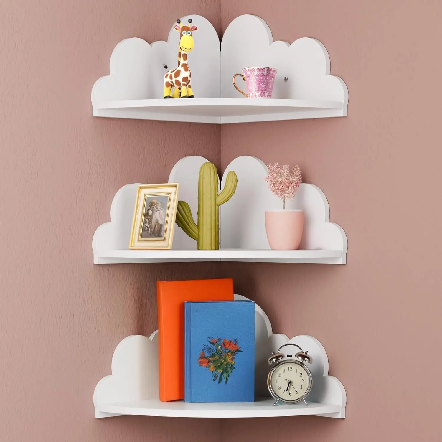 Набор из 3 белых угловых полок в форме облаков для декора детской, спальни, гостиной, ванной комнаты
Набор из 3 белых угловых полок в форме облаков для декора детской, спальни, гостиной, ванной комнаты