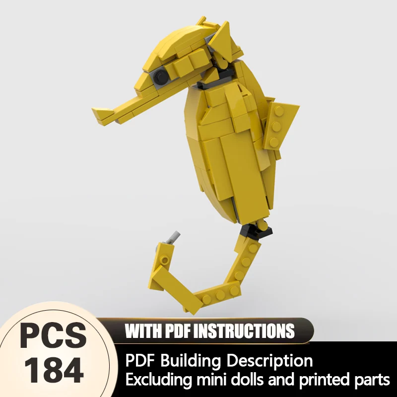 Creators Animal Series Model MOC Building Bricks Realistic Seahorse Modular Technology Gifts Holiday Assemble Children Toys Suit
Creators Animal Series Model MOC Building Bricks Realistic Seahorse Modular Technology Gifts Holiday Assemble Children Toys Suit
