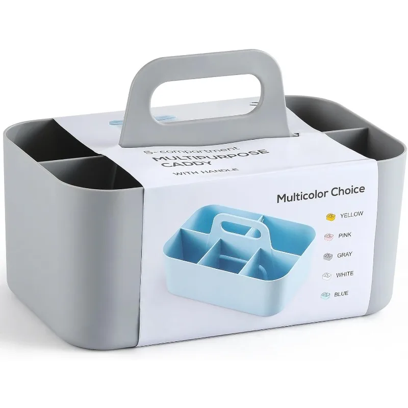 Multiuse Organizer with Handle-Stackable Plastic Bin Basket - Divided Storage Tote Holder for,Bathroom,Office, Dorm,Desktop Grey
Multiuse Organizer with Handle-Stackable Plastic Bin Basket - Divided Storage Tote Holder for,Bathroom,Office, Dorm,Desktop Grey