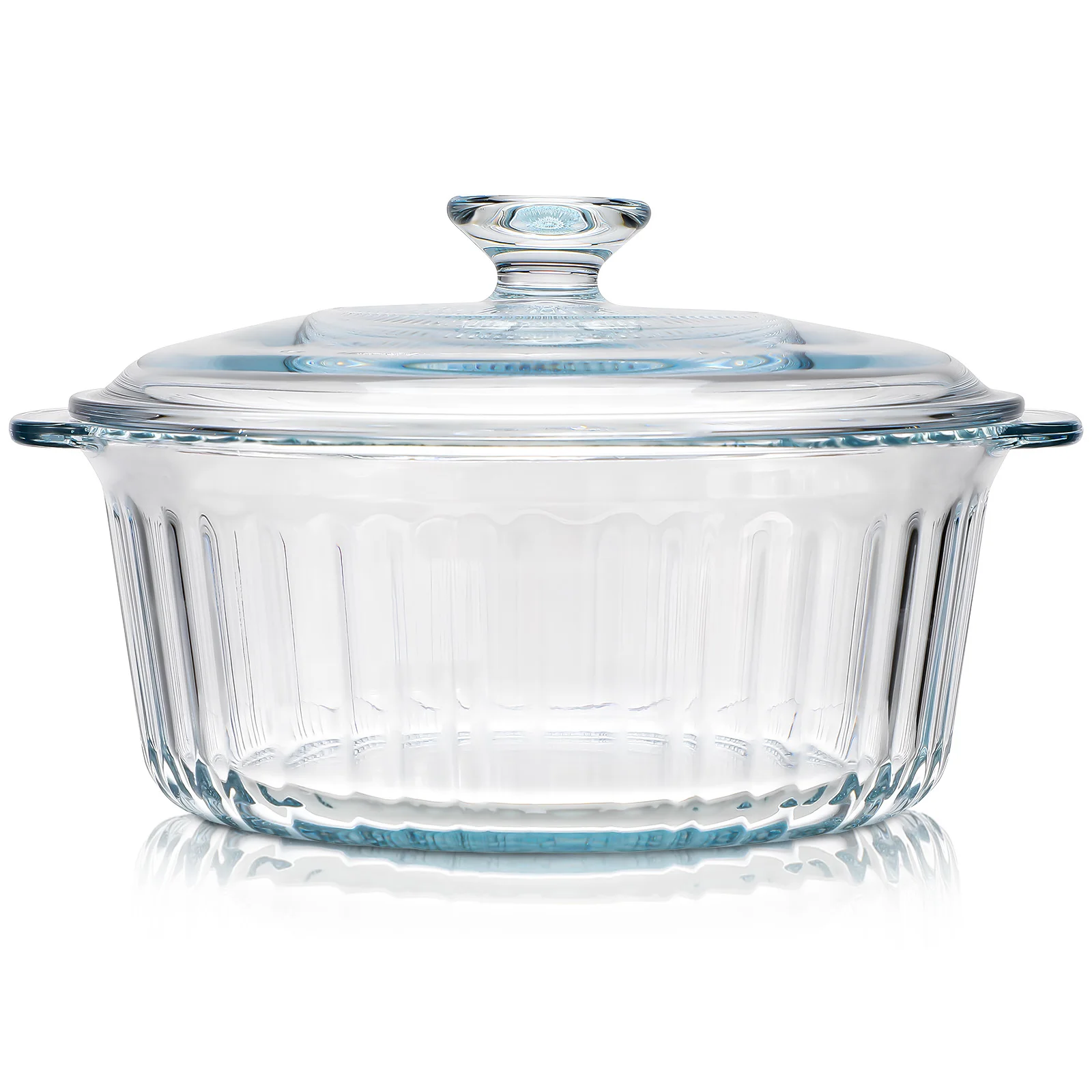 Round Glass Casserole Dish with Lid 3L Clear Borosilicate Oven Safe Baking Dish Even Heat Distribution Stew Soup Braising
Round Glass Casserole Dish with Lid 3L Clear Borosilicate Oven Safe Baking Dish Even Heat Distribution Stew Soup Braising