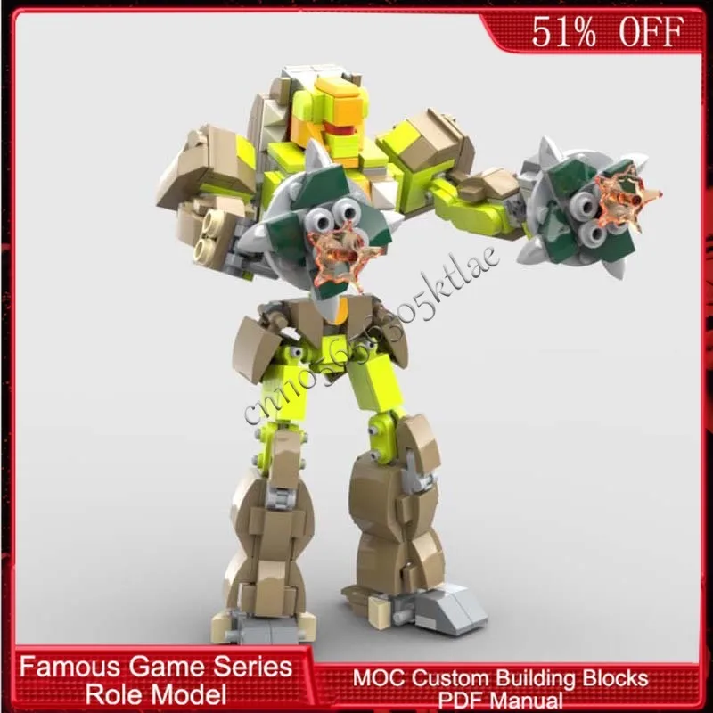 395 PCS Brickheadz Horn Bot MOC Customize Modular Building Block Kids Technology Simple Creative Design DIY Holiday Toy Gifts
395 PCS Brickheadz Horn Bot MOC Customize Modular Building Block Kids Technology Simple Creative Design DIY Holiday Toy Gifts