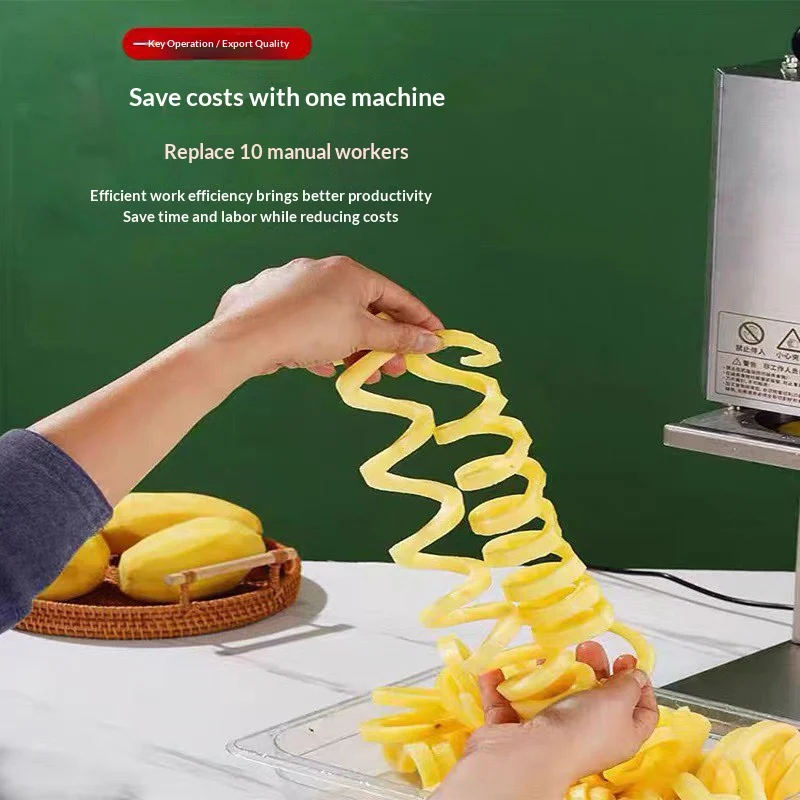 Commercial Electric French Fries Machine Automatic Curly Fries Maker Stainless Steel Food Processor 3-10Mm
Commercial Electric French Fries Machine Automatic Curly Fries Maker Stainless Steel Food Processor 3-10Mm