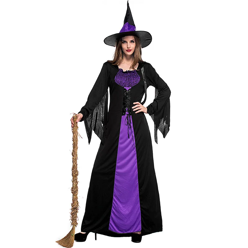 Женский костюм на Хэллоуин Witch Cosplay для взрослых, карнавальный костюм Пурим, одежда для выступлений и вечеринок
Женский костюм на Хэллоуин Witch Cosplay для взрослых, карнавальный костюм Пурим, одежда для выступлений и вечеринок