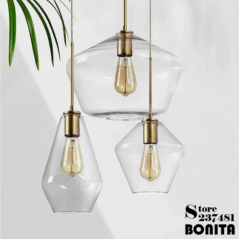 Modern Champagne Glass Ceiling Chandelier for Restaurant Bar Bedroom Home Decoration Edison Bulb Bronze Top Rhombus Pendant Lamp
Modern Champagne Glass Ceiling Chandelier for Restaurant Bar Bedroom Home Decoration Edison Bulb Bronze Top Rhombus Pendant Lamp