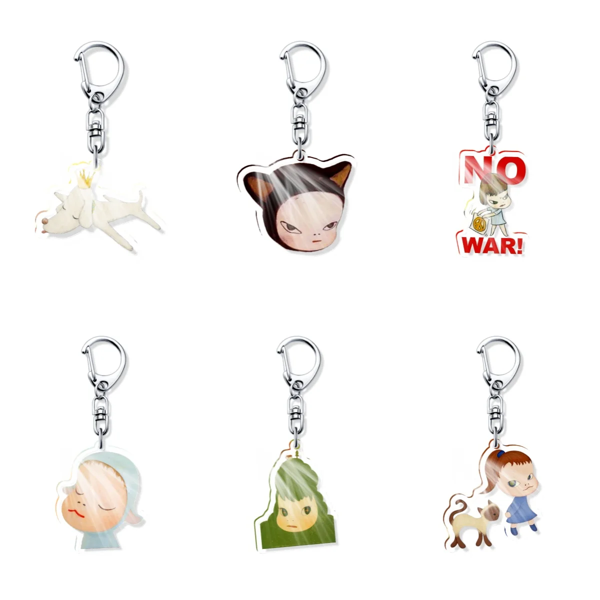 Nara Yoshitomo Keychain Acrylic Small Bag Chain Key Ring Accessories Cute Fans Gifts Qversion Llavero Kingring Ornament Cartoon
Nara Yoshitomo Keychain Acrylic Small Bag Chain Key Ring Accessories Cute Fans Gifts Qversion Llavero Kingring Ornament Cartoon