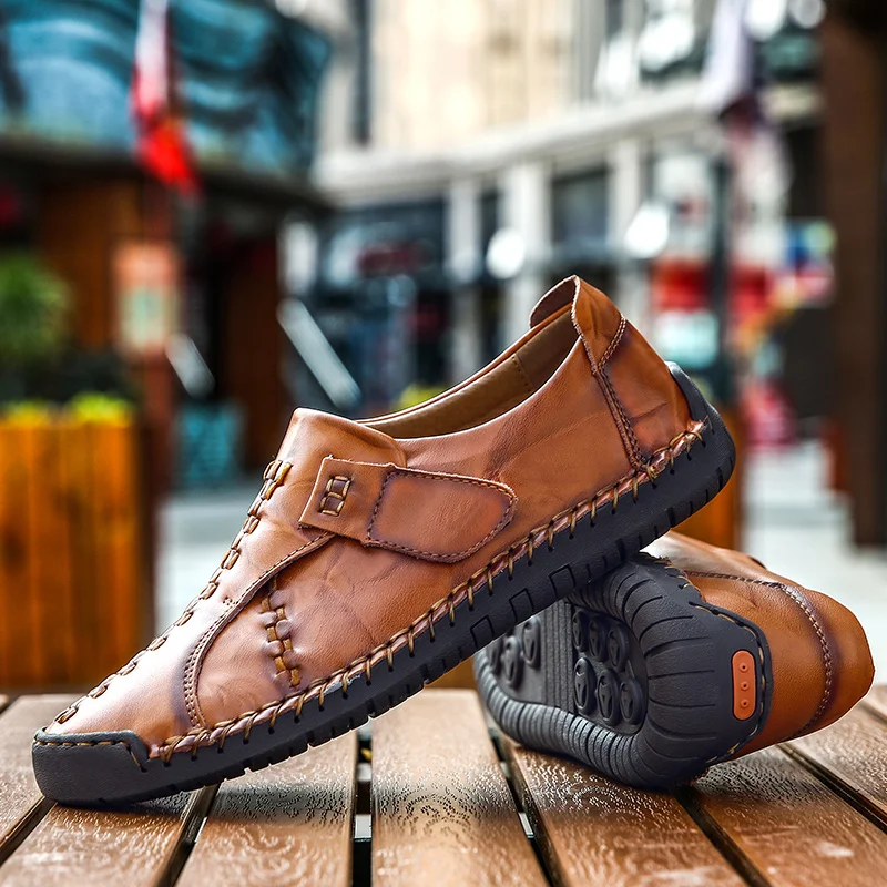 High Quality Genuine Leather Men Shoes Set foot Casual Slip On Men Loafers Men Flats Moccasins Shoes Plus Size Handmade shoes
High Quality Genuine Leather Men Shoes Set foot Casual Slip On Men Loafers Men Flats Moccasins Shoes Plus Size Handmade shoes