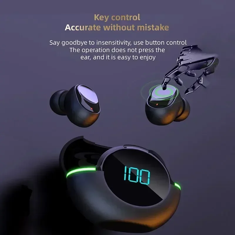 Tws Gaming Esports Mobile Digital Display Wireless Sports Running Waterproof Noise Reduction Y80 New Bluetooth Earphones
Tws Gaming Esports Mobile Digital Display Wireless Sports Running Waterproof Noise Reduction Y80 New Bluetooth Earphones