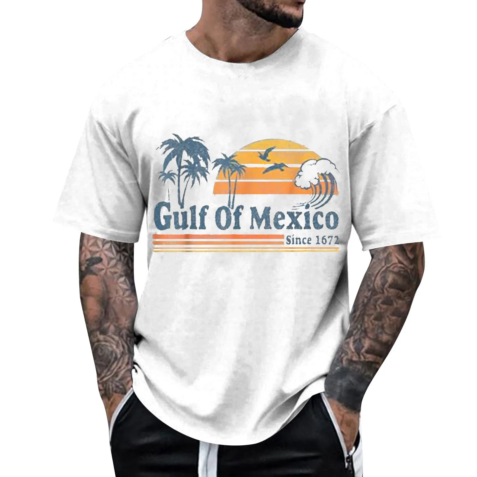 Gulf of Mexico Since 1672 T Shirt Men Casual T-Shirt Round Collar Forever Mexican Beach Tees Short Sleeve Tshirts Summer 2025
Gulf of Mexico Since 1672 T Shirt Men Casual T-Shirt Round Collar Forever Mexican Beach Tees Short Sleeve Tshirts Summer 2025