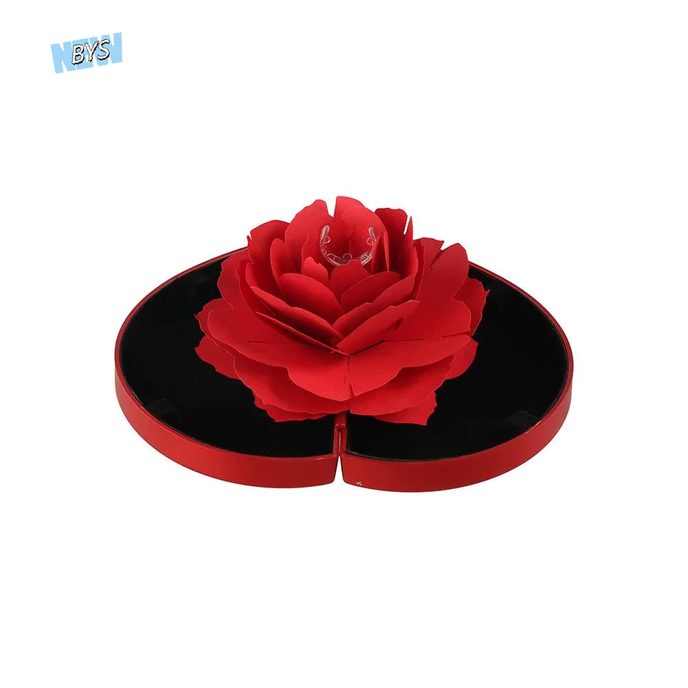 Heart Shape Rose Flower Ring Box Storage Box Specially Designed 3D Ring Display Holder Solid Color Ring Case
Heart Shape Rose Flower Ring Box Storage Box Specially Designed 3D Ring Display Holder Solid Color Ring Case
