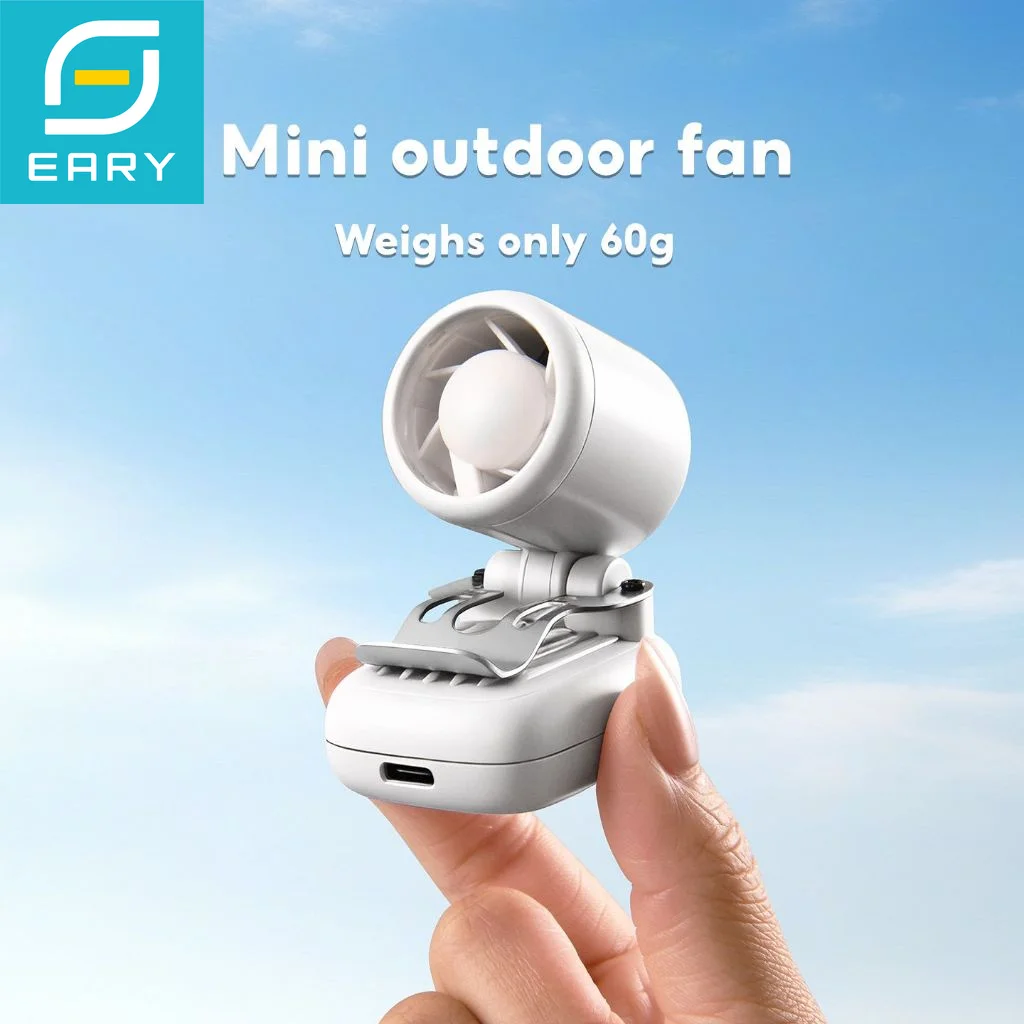 Eary 1200mAh Mini Fan Portable Clip on Fan 3 Speed Type-C Charge Wireless Fan for Hat Backpack Desk Handheld Personal Air Cooler
Eary 1200mAh Mini Fan Portable Clip on Fan 3 Speed Type-C Charge Wireless Fan for Hat Backpack Desk Handheld Personal Air Cooler