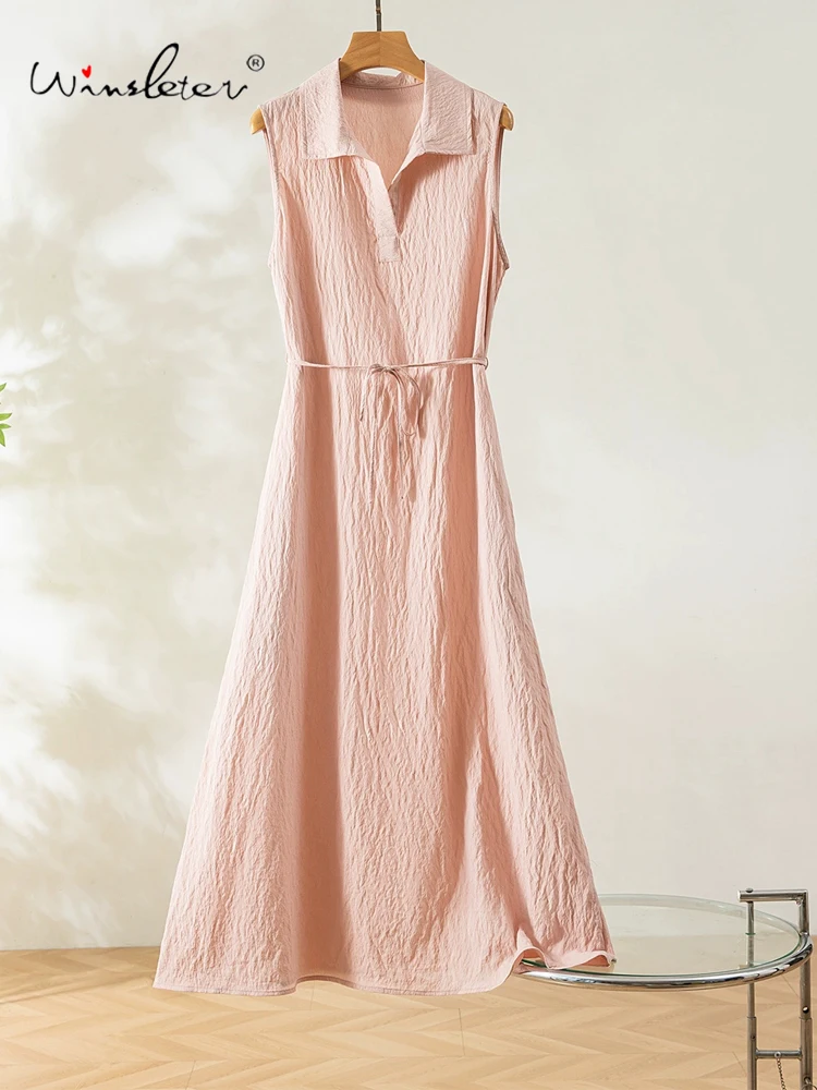 Winsleter-Women 78%Silk 22%Nylon Elegant Dress, Sleeveless Shirt Collar Solid, Basics Commute Vest Dresses, 2025 Summer D56741CC
Winsleter-Women 78%Silk 22%Nylon Elegant Dress, Sleeveless Shirt Collar Solid, Basics Commute Vest Dresses, 2025 Summer D56741CC