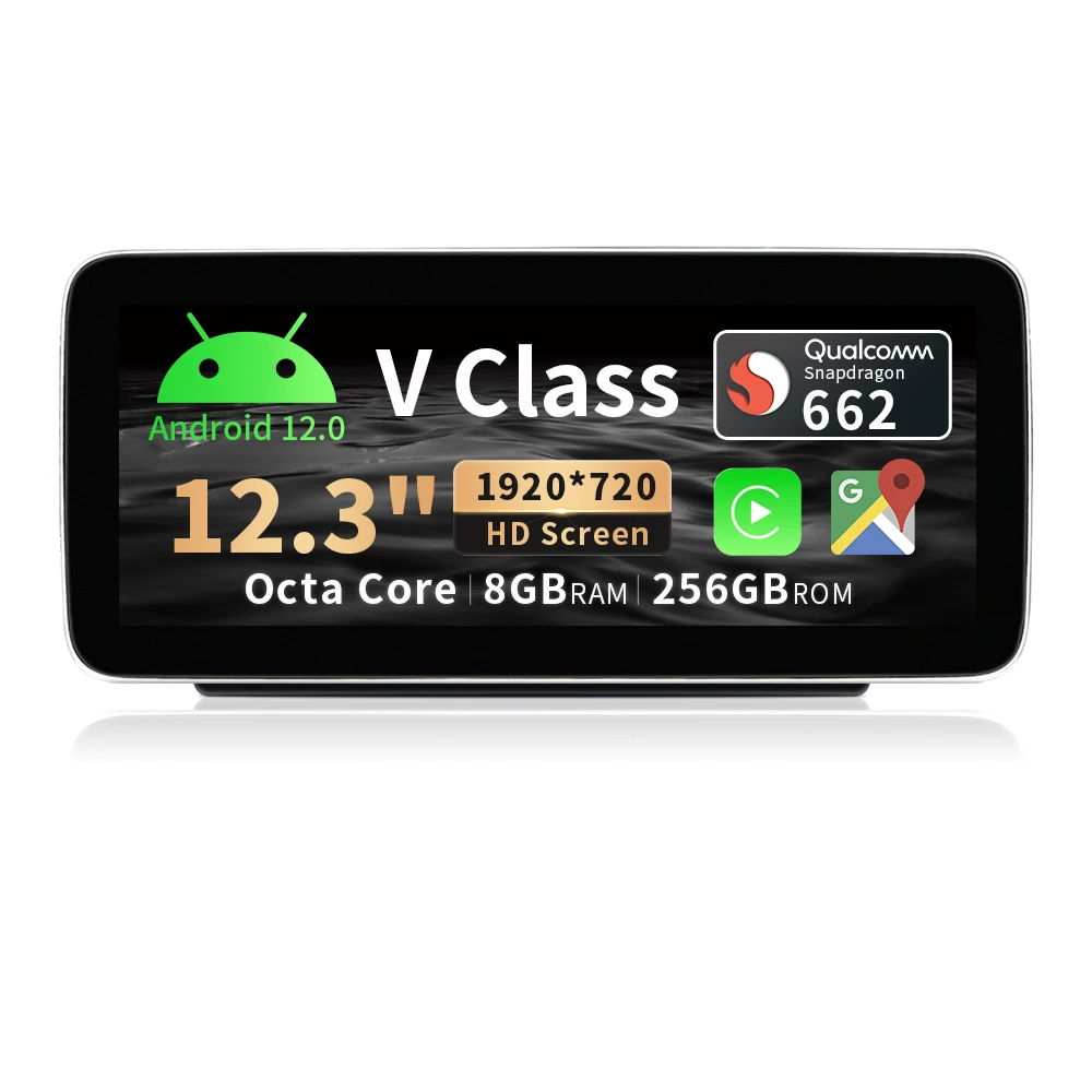 12,3-дюймовый автомобильный стерео радио с GPS-навигацией для Mercedes Benz V CLASS W447 V260 2014-2018 Android с CarPlay Bluetooth WiFi
12,3-дюймовый автомобильный стерео радио с GPS-навигацией для Mercedes Benz V CLASS W447 V260 2014-2018 Android с CarPlay Bluetooth WiFi