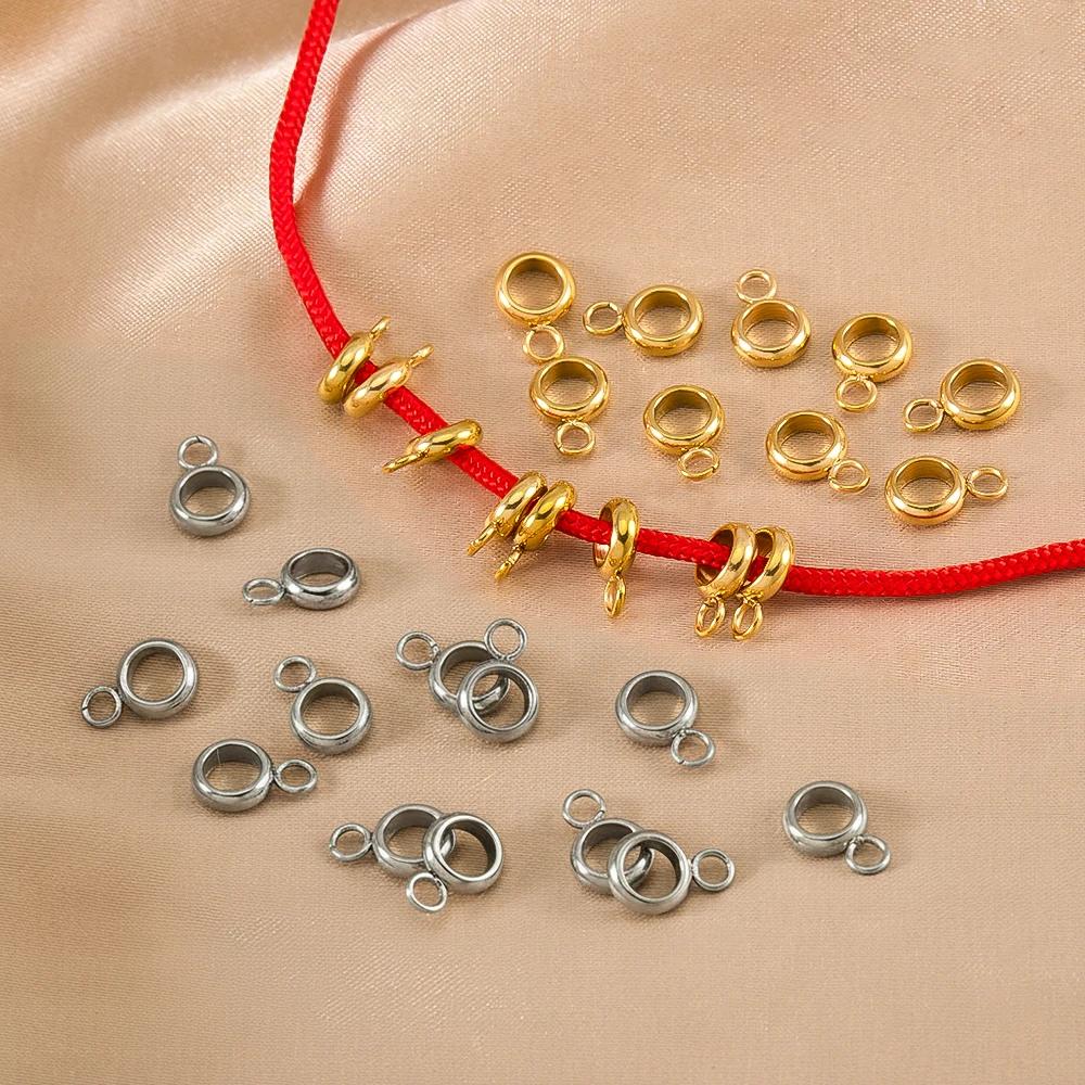 10/20Pcs 6mm Stainless Steel Small Circular Ring Pendant Connectors Bail Clasps For DIY Necklace Jewelry Making Accessories
10/20Pcs 6mm Stainless Steel Small Circular Ring Pendant Connectors Bail Clasps For DIY Necklace Jewelry Making Accessories