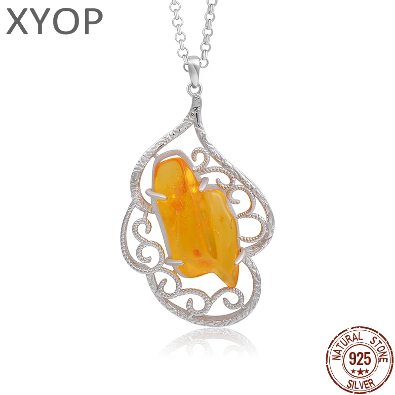 XYOP Natural insect Amber 925 SterlingSilver Pendant lrregular Shape AmbersPendant Original Stone charms NecklaceLucky Gifts
XYOP Natural insect Amber 925 SterlingSilver Pendant lrregular Shape AmbersPendant Original Stone charms NecklaceLucky Gifts
