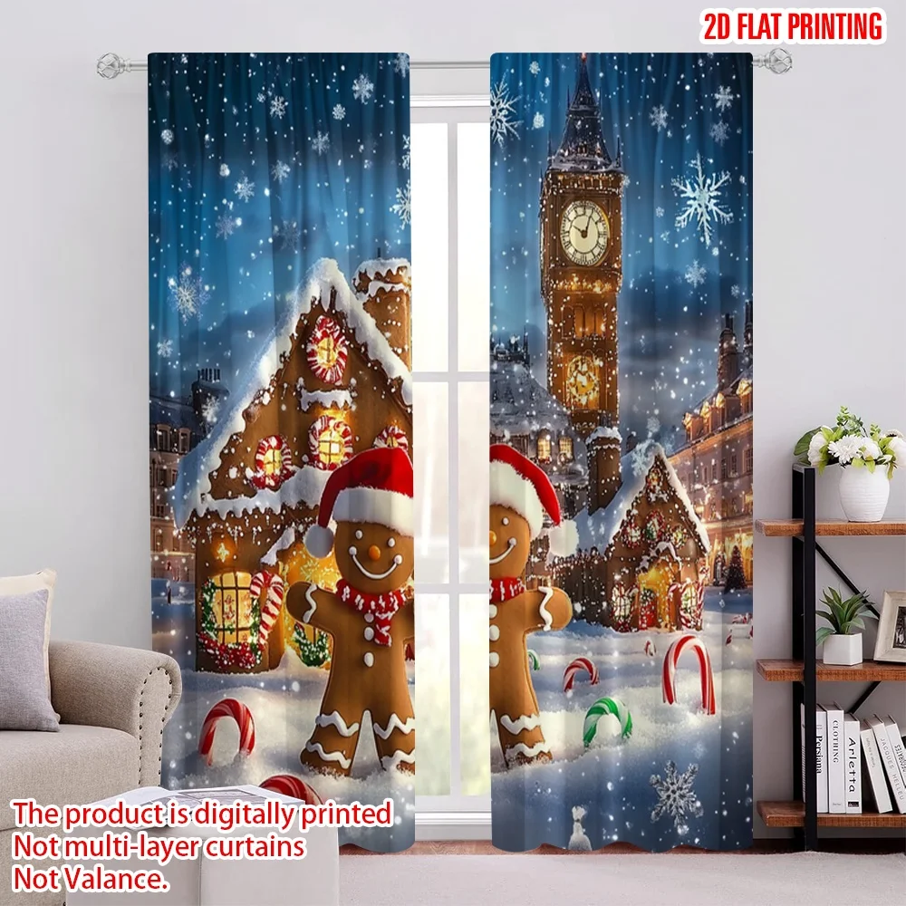2pcs 2D flat printing Merry Christmas Party Curtains Christmas gingerbread man10 100% Polyester Without Electricity Festive Wall
2pcs 2D flat printing Merry Christmas Party Curtains Christmas gingerbread man10 100% Polyester Without Electricity Festive Wall