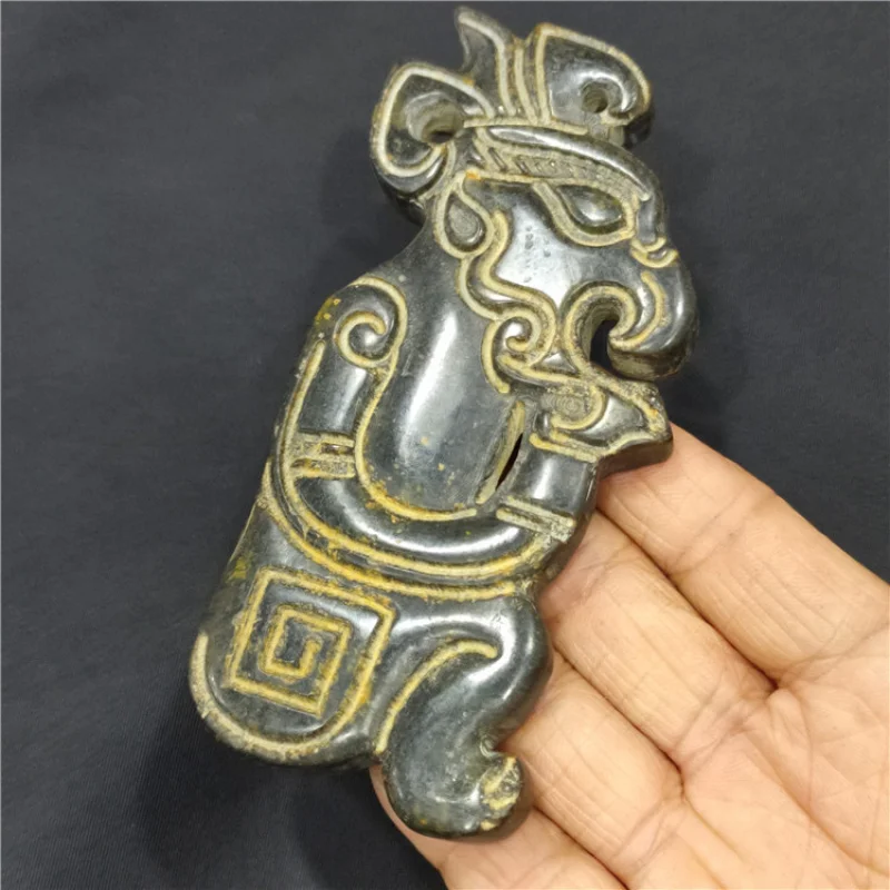 Antique Jade Natural Aged Crafts Magnetic Iron Stone Red Mountain Culture Beast-Faced Man Figurine Handheld Ornament
Antique Jade Natural Aged Crafts Magnetic Iron Stone Red Mountain Culture Beast-Faced Man Figurine Handheld Ornament