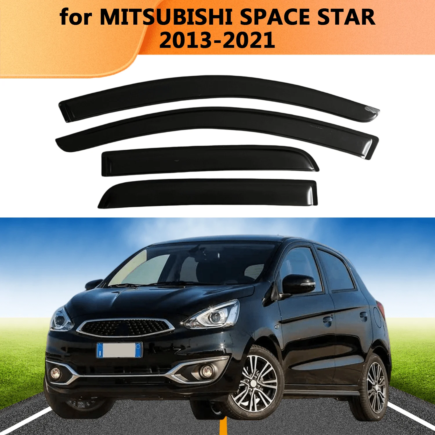 Дефлекторы окон Weathershield для MITSUBISHI SPACE STAR 2013-2021, защита от солнца и дождя, наружные, накладные, с креплением на ленту
Дефлекторы окон Weathershield для MITSUBISHI SPACE STAR 2013-2021, защита от солнца и дождя, наружные, накладные, с креплением на ленту