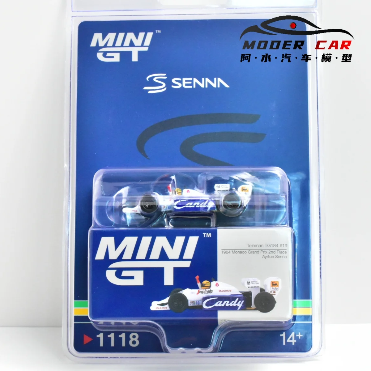 MINIGT TSM 1118 1:64 Toleman TG184 19# Diecast Model Car
MINIGT TSM 1118 1:64 Toleman TG184 19# Diecast Model Car