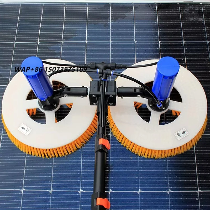 Battery Powered Solar Panel Cleaning Brush with 70cm Dual Head - Cordless Portable PV Cleaner
Battery Powered Solar Panel Cleaning Brush with 70cm Dual Head - Cordless Portable PV Cleaner