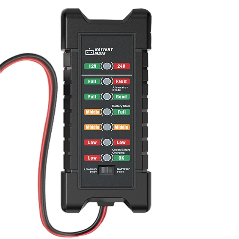 Automotive Inspection Tools Battery Tester 12V/24V BM410 Intelligent LED Motorcycle Yacht Car Battery Tester Clip Model Repair
Automotive Inspection Tools Battery Tester 12V/24V BM410 Intelligent LED Motorcycle Yacht Car Battery Tester Clip Model Repair