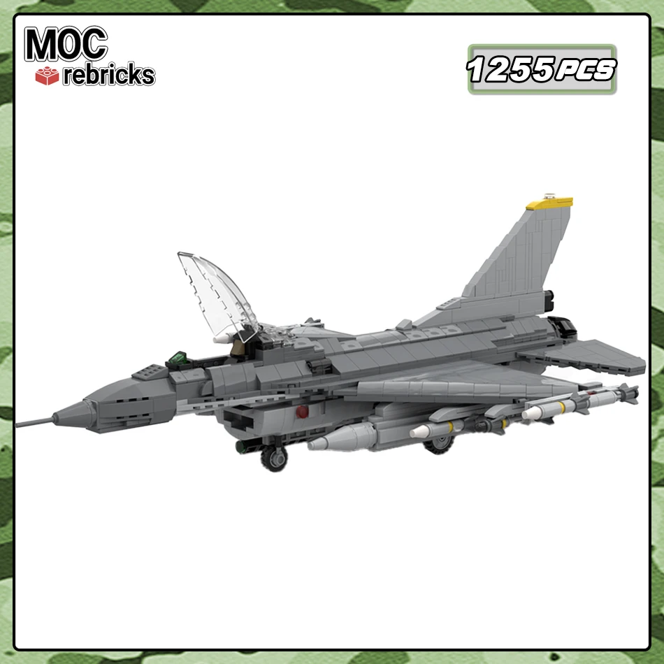 MOC-195496 Классическая военная серия Air F16C Fighter Строительные блоки Модель летающего оружия Набор деталей Кирпичи Игрушки Детские подарки
MOC-195496 Классическая военная серия Air F16C Fighter Строительные блоки Модель летающего оружия Набор деталей Кирпичи Игрушки Детские подарки