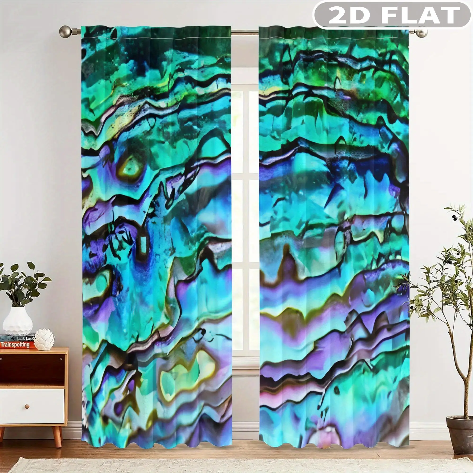 2pcs Curtains Abstract Ocean Wave Pattern for Balcony, Bedroom, Study, Living Room, Suitable for Spring Summer Machine Washable
2pcs Curtains Abstract Ocean Wave Pattern for Balcony, Bedroom, Study, Living Room, Suitable for Spring Summer Machine Washable