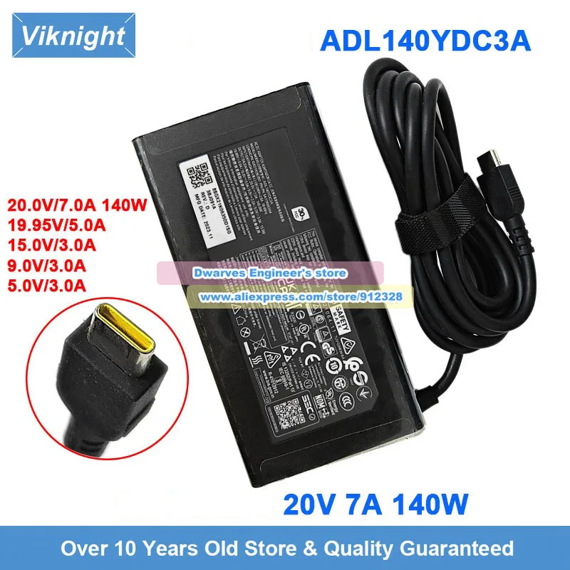 20V 7A 140W AC Adapter ADL140YDC3A 5A11K06364 Laptop Charger For LEGION SLIM 7I GEN 8 IDEA PRO 14IRH8 I5-13500 Yoga Pro 7i
20V 7A 140W AC Adapter ADL140YDC3A 5A11K06364 Laptop Charger For LEGION SLIM 7I GEN 8 IDEA PRO 14IRH8 I5-13500 Yoga Pro 7i