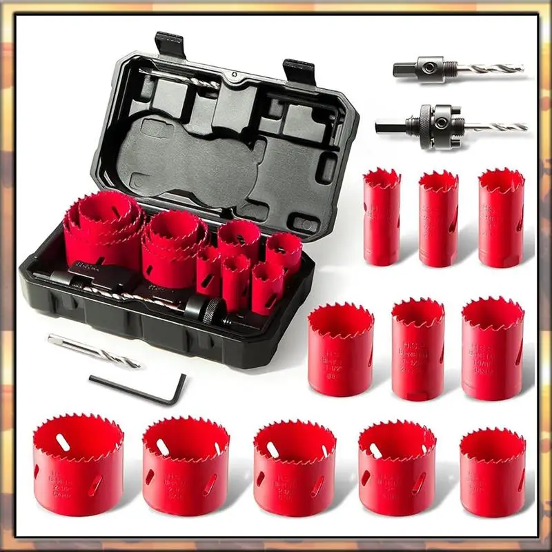 AS59 3/4" To 2-1/2" Drilling Crown For Stainless Steel Hole Saw Set Tungsten Carbide Tipped Drill Bits For Metal Alloy Iron
AS59 3/4" To 2-1/2" Drilling Crown For Stainless Steel Hole Saw Set Tungsten Carbide Tipped Drill Bits For Metal Alloy Iron