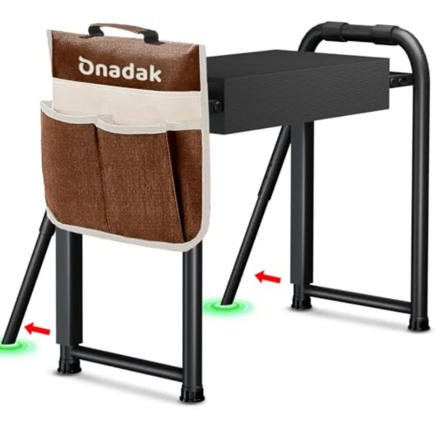 Heavy Duty Garden Kneeler and Seat with Support Legs 400lbs Capacity Foldable Gardening Stool Extra Thick Pad and Large Tool Or
Heavy Duty Garden Kneeler and Seat with Support Legs 400lbs Capacity Foldable Gardening Stool Extra Thick Pad and Large Tool Or