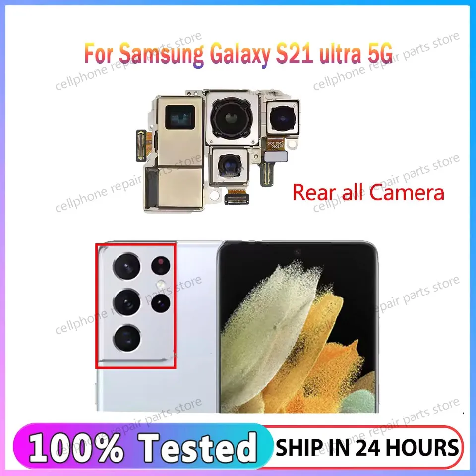 For Galaxy S21 Ultra S21U Camera Set for Samsung Galaxy S21U 5G Main Back Facing Camera(elephoto + Depth + Wide + Main Camera)
For Galaxy S21 Ultra S21U Camera Set for Samsung Galaxy S21U 5G Main Back Facing Camera(elephoto + Depth + Wide + Main Camera)