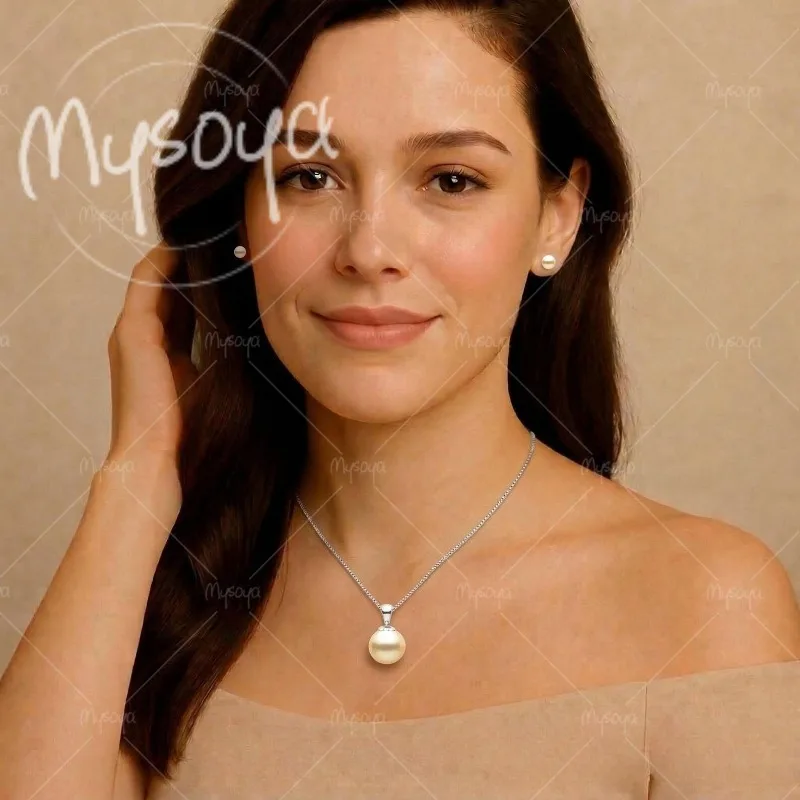 MYSOYA 7.5-8 Mm Japan Akoya Light Golden Seawater Pearl Necklace, for Birthday/ Wedding/ Mother's Day/ Father's Day Gift A0460
MYSOYA 7.5-8 Mm Japan Akoya Light Golden Seawater Pearl Necklace, for Birthday/ Wedding/ Mother's Day/ Father's Day Gift A0460