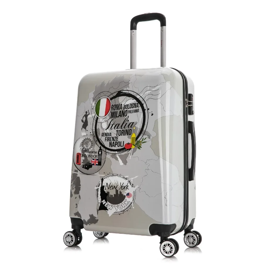 Print 24" Hardside Checked Luggage with Spinner Wheels Handle and Trolley World
Print 24" Hardside Checked Luggage with Spinner Wheels Handle and Trolley World