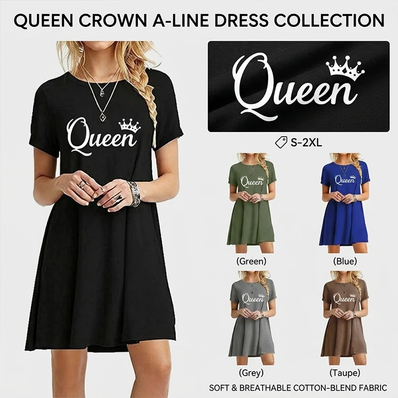 Trendy Women's Short Sleeve T-shirt round Neck Print Fashion Medium Length Dress Casual Brand Clothing for Ladies
Trendy Women's Short Sleeve T-shirt round Neck Print Fashion Medium Length Dress Casual Brand Clothing for Ladies