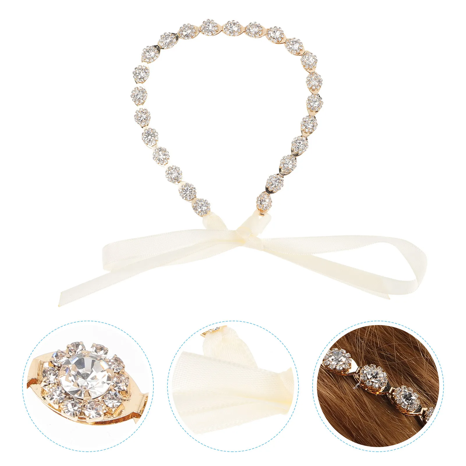 Crystal Bridal Headband with Floral Water Crystal Embellishment Ribbon Hair Accessory for Wedding Prom Homecoming Birthday Party
Crystal Bridal Headband with Floral Water Crystal Embellishment Ribbon Hair Accessory for Wedding Prom Homecoming Birthday Party