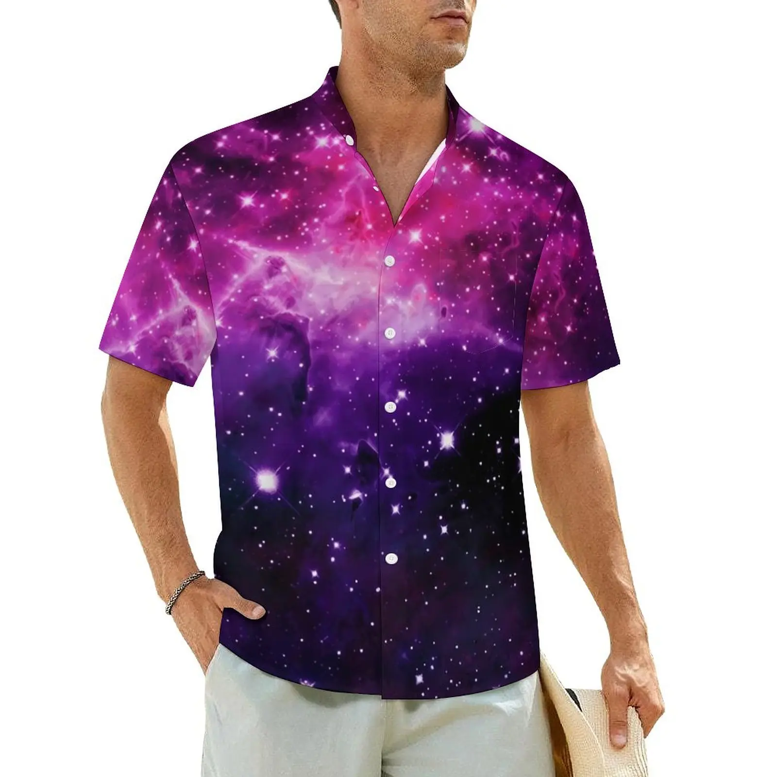 Purple Galaxy Casual Shirt Stars Print Trendy Hawaiian Shirts Mens Short-Sleeve Vacation Y2K Street Graphic Oversized Blouses
Purple Galaxy Casual Shirt Stars Print Trendy Hawaiian Shirts Mens Short-Sleeve Vacation Y2K Street Graphic Oversized Blouses