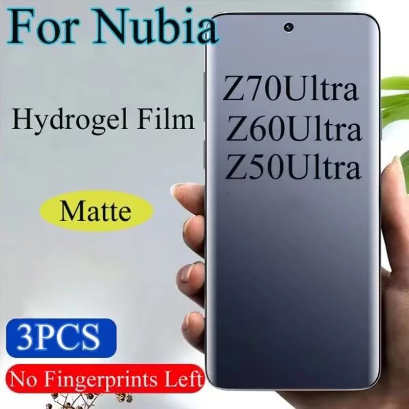 3 шт. матовая гидрогелевая пленка для Nubia Z80 Z70 Z60 Z50 Ultra Leading Screen Protector Z50S Z40S Pro, мягкая передняя защитная пленка
3 шт. матовая гидрогелевая пленка для Nubia Z80 Z70 Z60 Z50 Ultra Leading Screen Protector Z50S Z40S Pro, мягкая передняя защитная пленка