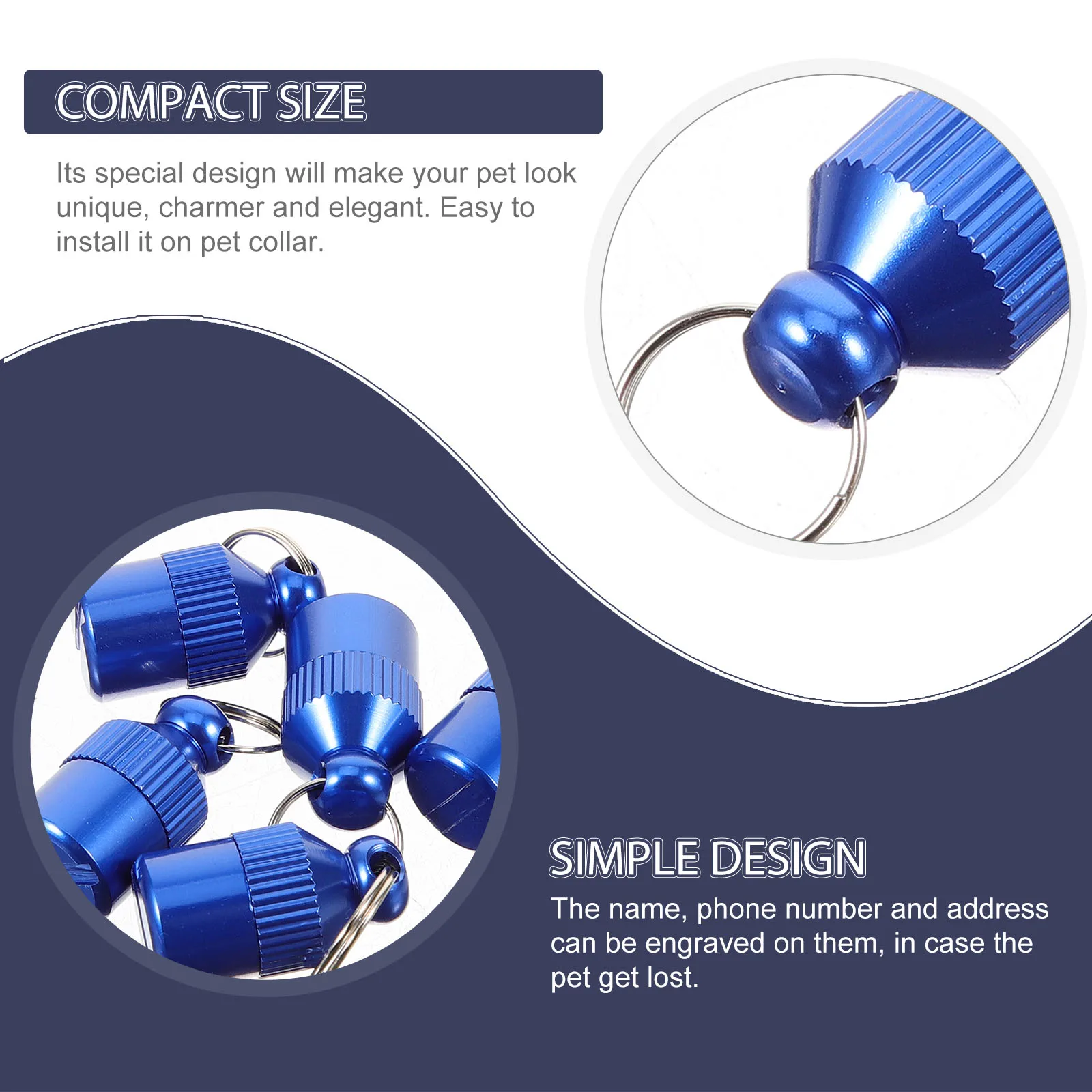 5 Pcs Pet Tags Blue Paper Holder Dog Tag DIY Puppy Collars 8 Weeks Anti-lost Sturdy Aluminium Easy Install Cat Id Necklace
5 Pcs Pet Tags Blue Paper Holder Dog Tag DIY Puppy Collars 8 Weeks Anti-lost Sturdy Aluminium Easy Install Cat Id Necklace