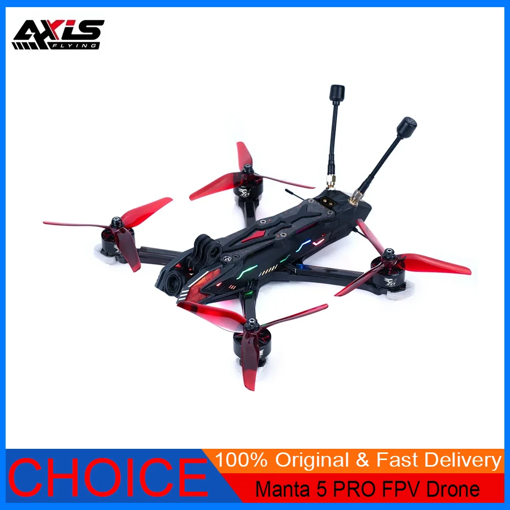 AXISFLYING Manta 5 PRO FPV Дрон 6S O3 VTX с GPS DC/Square X Frame C227 1960KV для комплектов FPV Cinematic/Freestyle
AXISFLYING Manta 5 PRO FPV Дрон 6S O3 VTX с GPS DC/Square X Frame C227 1960KV для комплектов FPV Cinematic/Freestyle