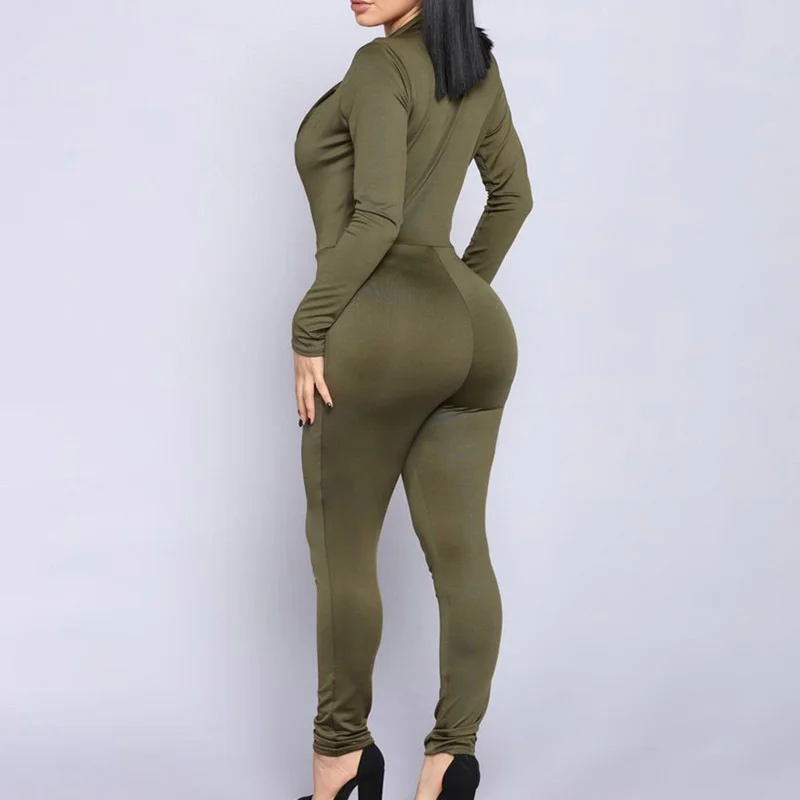 Sexy Fashion V-Neck Women's Jumpsuit High Waist Long Pants Autumn Winter Clothing Comfortable Fabric Ladies Suit
Sexy Fashion V-Neck Women's Jumpsuit High Waist Long Pants Autumn Winter Clothing Comfortable Fabric Ladies Suit
