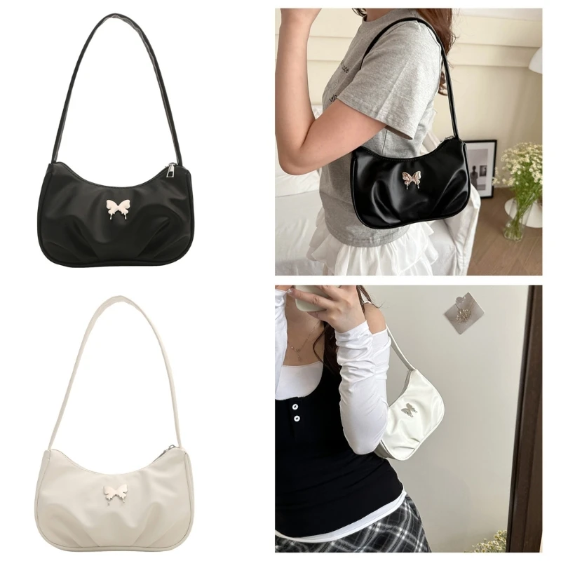Korean Style Women Pleated Underarm Bag Butterfly Handbag Lady Casual Solid Color PU Leather Shoulder Bag for Party Daily Wear
Korean Style Women Pleated Underarm Bag Butterfly Handbag Lady Casual Solid Color PU Leather Shoulder Bag for Party Daily Wear