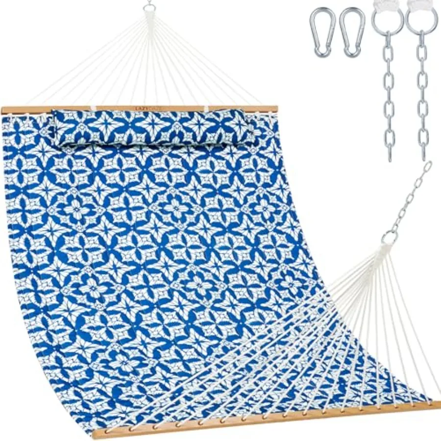 Outdoor patio poolside backyard beach hammock: quilted fabric, beige, 12ft, double-person, 450lbs capacity, with soft pillow an
Outdoor patio poolside backyard beach hammock: quilted fabric, beige, 12ft, double-person, 450lbs capacity, with soft pillow an