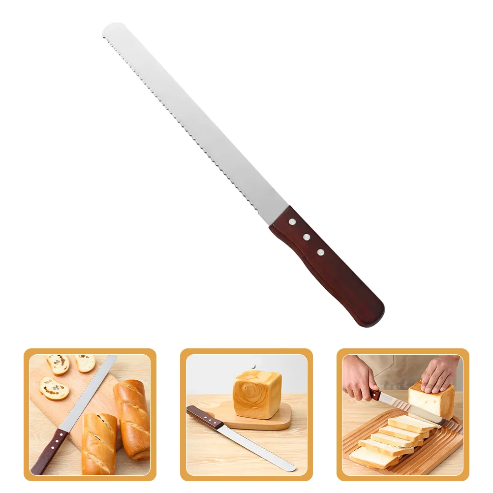 Bread Knife Cake for Baking Toast Slice Tool Long Serrated Cutting Tools Serving Reusable Stainless Steel Pizza
Bread Knife Cake for Baking Toast Slice Tool Long Serrated Cutting Tools Serving Reusable Stainless Steel Pizza