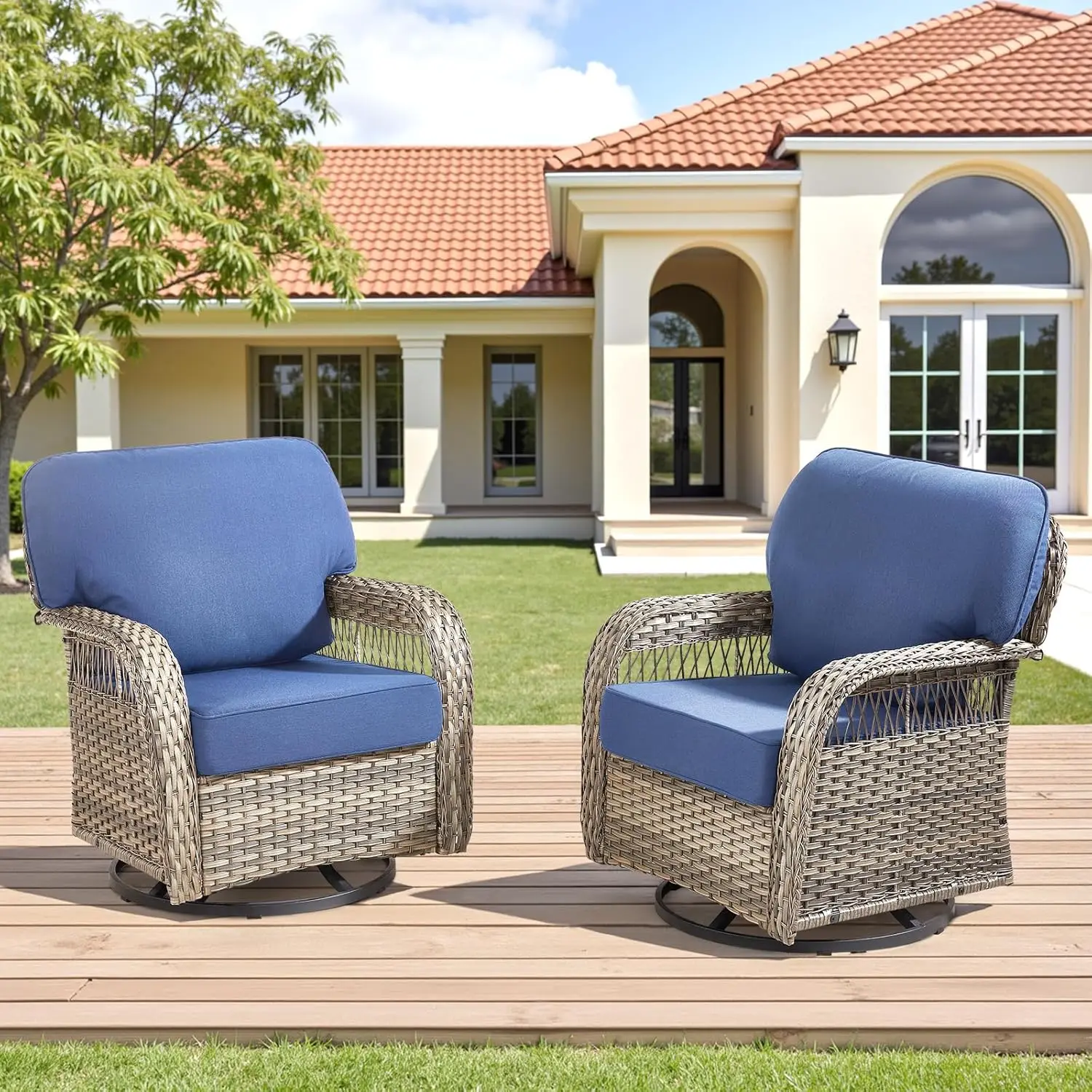 Wicker Swivel Rocker Patio Chairs, Patio Wicker Chairs Swivel Rocker Set of 2 All Weather Glider Rocking Chair Outdoor Conversat
Wicker Swivel Rocker Patio Chairs, Patio Wicker Chairs Swivel Rocker Set of 2 All Weather Glider Rocking Chair Outdoor Conversat